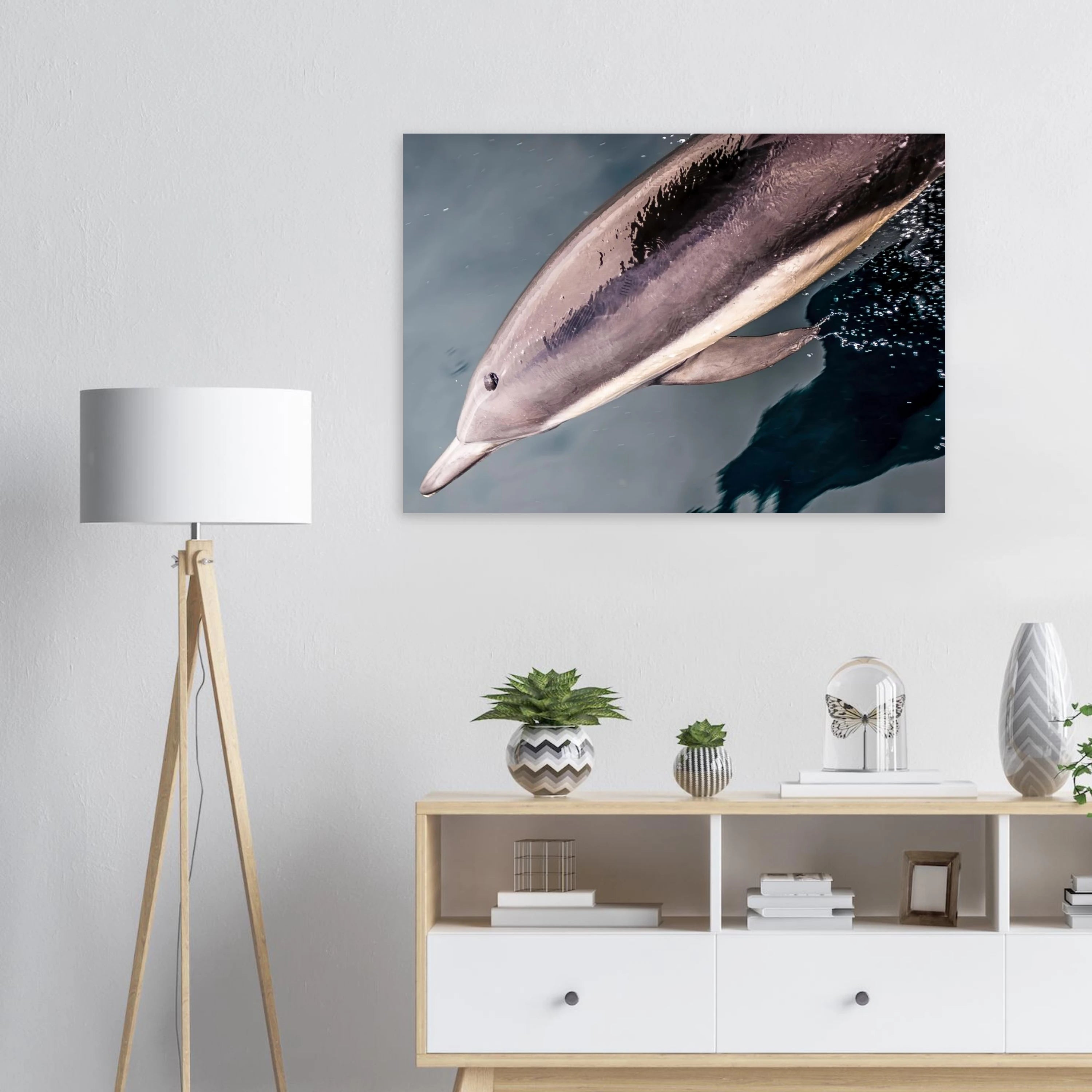 Born to Make Waves Dolphin Foam Landscape